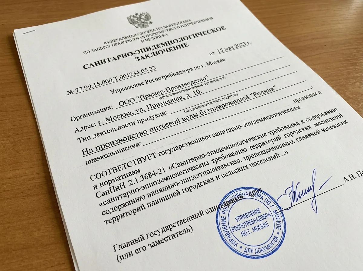 Санитарно-эпидемиологическое заключение Роспотребнадзора — документ об соответствии нормам СанПиН